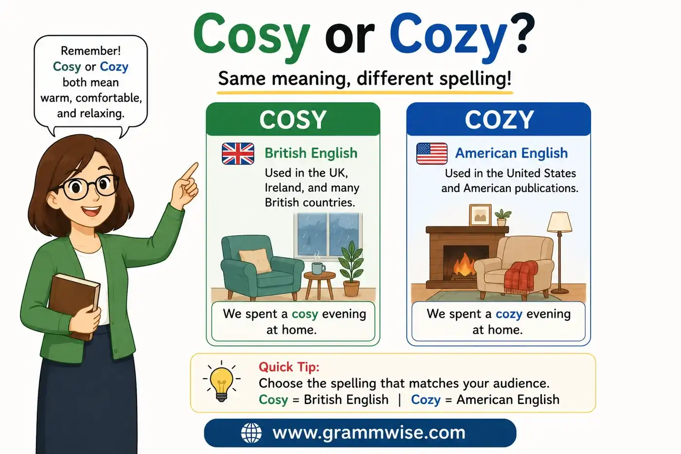 cosy or cozy