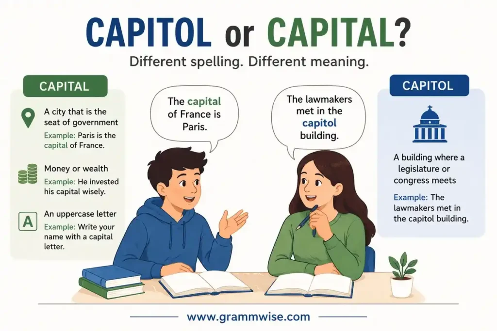 Difference Between Capitol and Capital at a Glance
