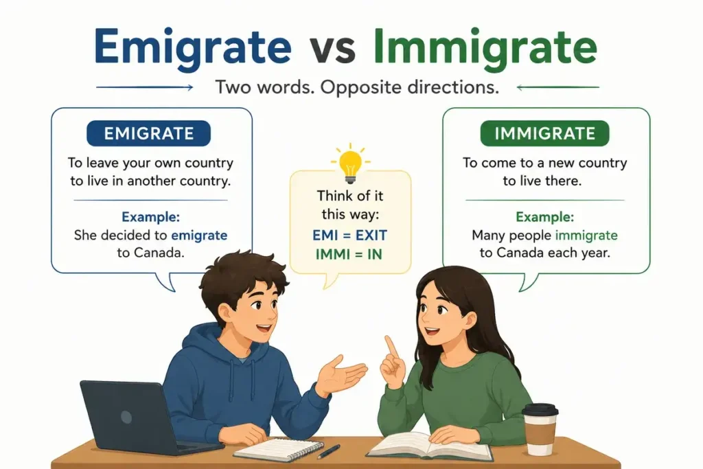 Emigrate vs Immigrate Used in News and Daily Life