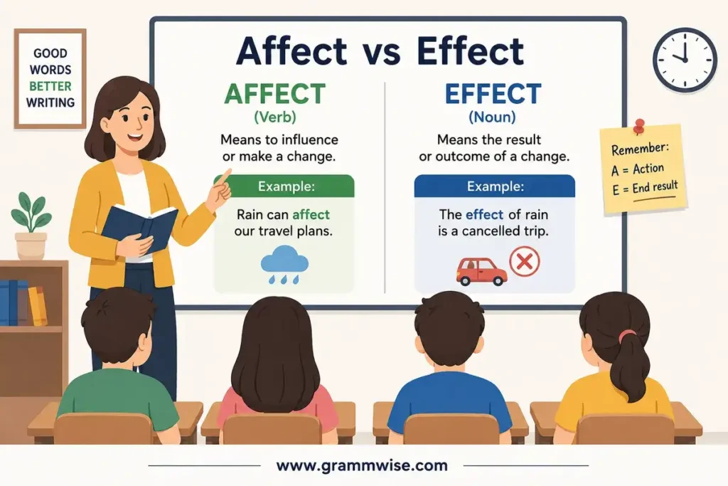 Meaning of Affect vs Effect in Simple English