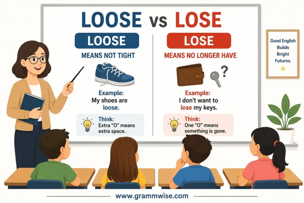 Meaning of Loose vs Lose in Simple English