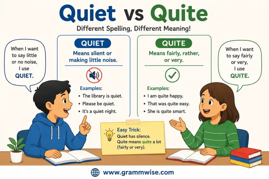 Related Words to Quiet vs Quite You Should Know