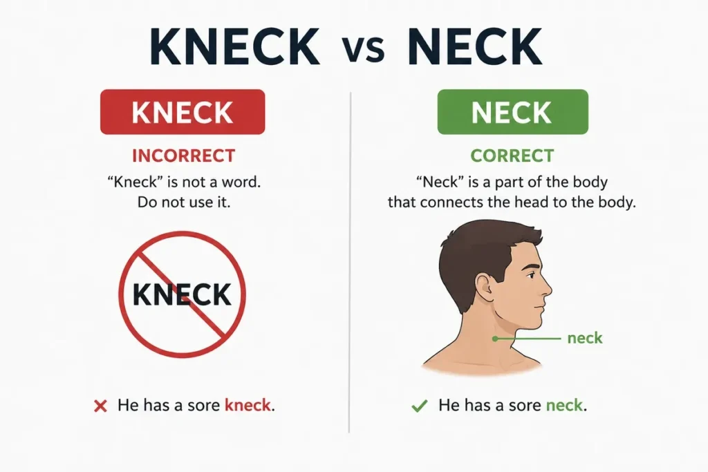 Simple Answer in One Look Kneck or Neck
