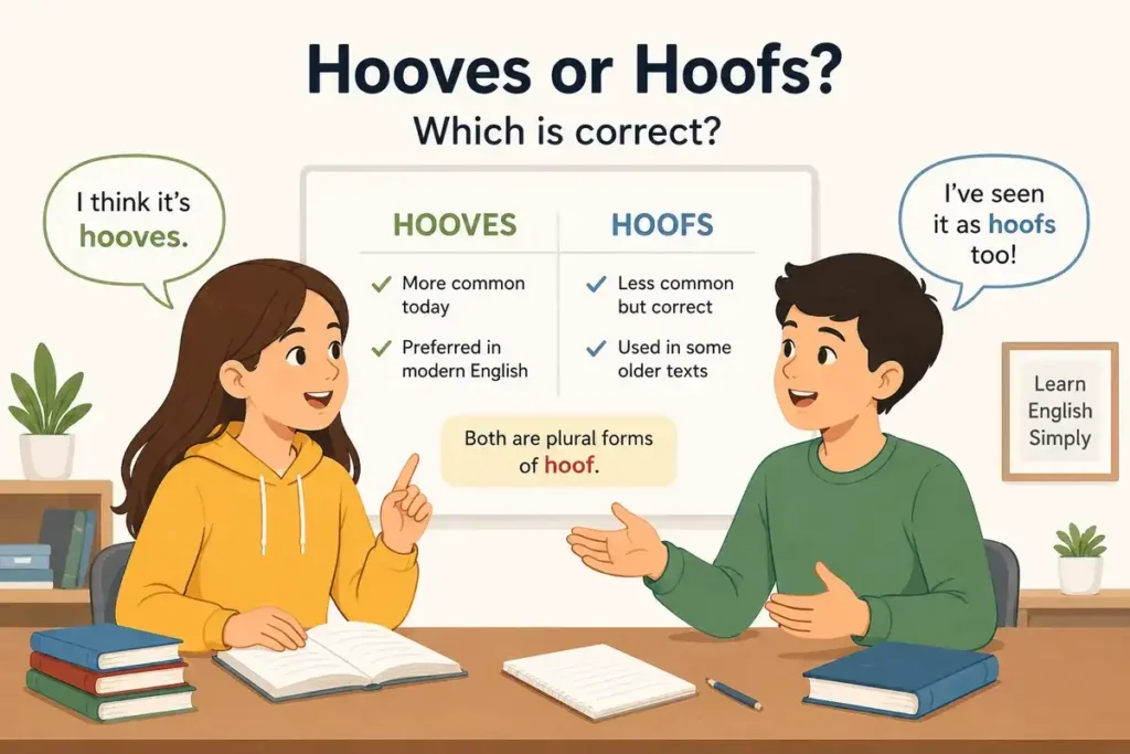 Teacher Tip Hooves or Hoofs
