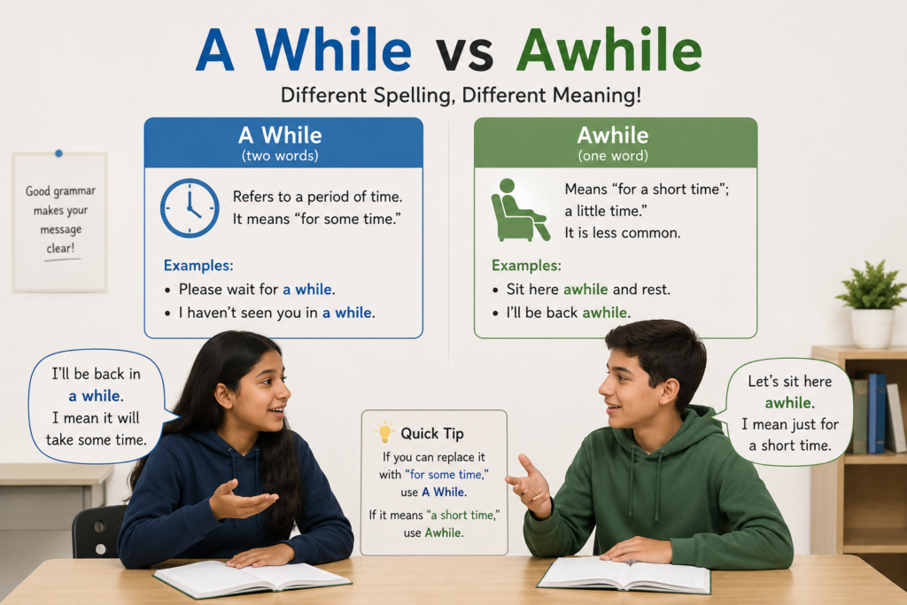The Form We Should Use A While Vs Awhile