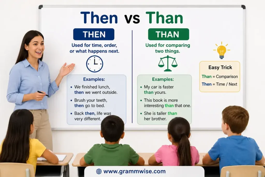 Then vs Than: Means in Simple English