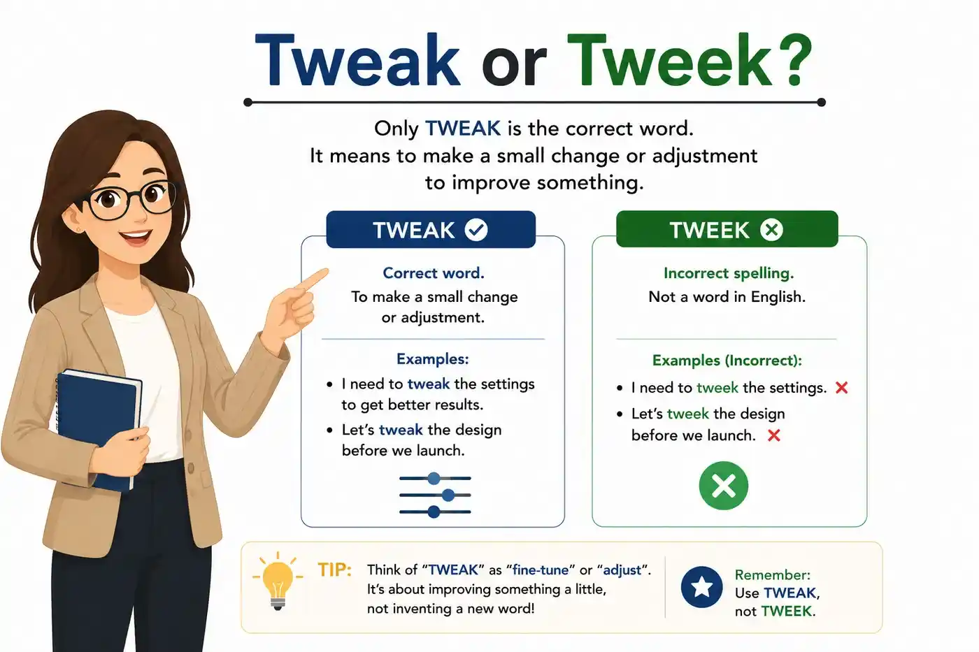 tweak or tweek