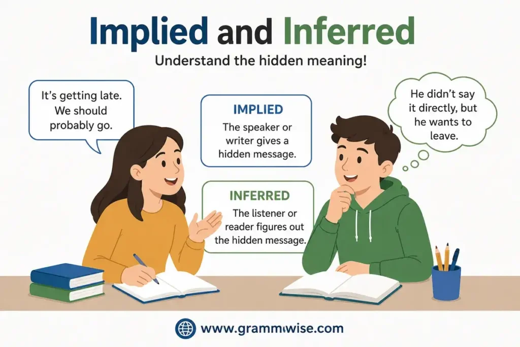 Use of Implied and Inferred in Daily English