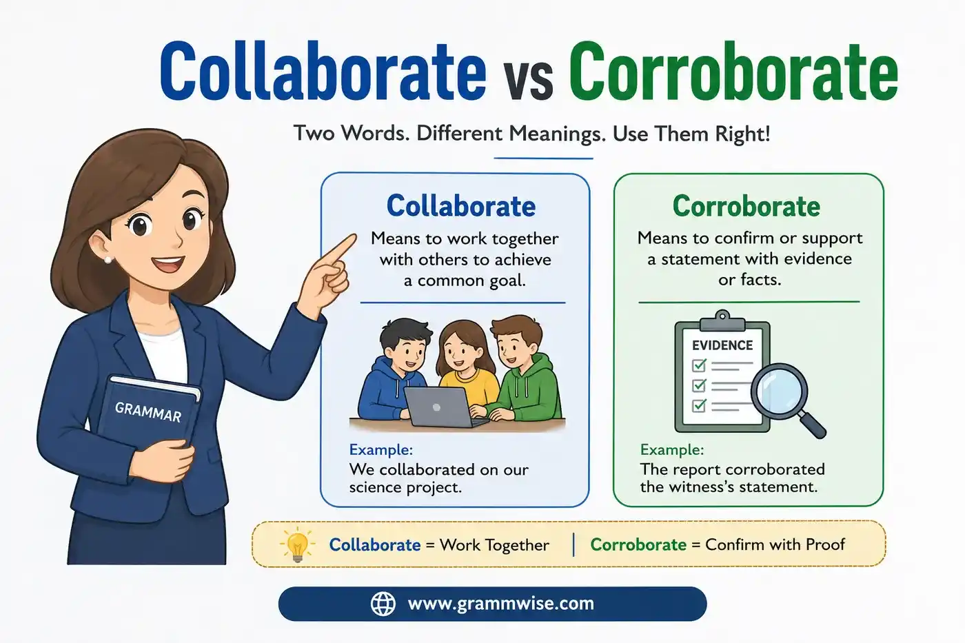collaborate vs corroborate