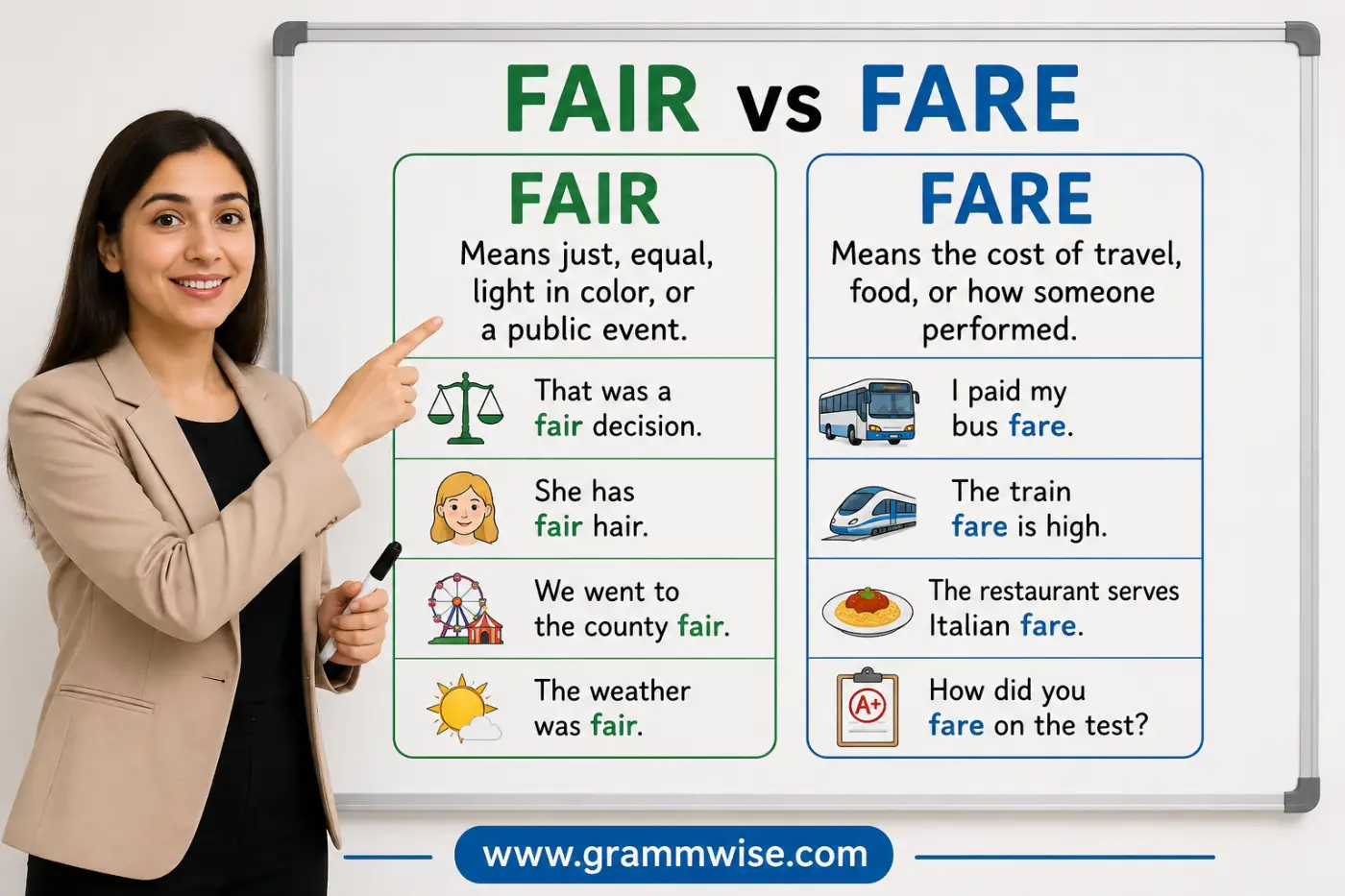 Fair vs Fare feature