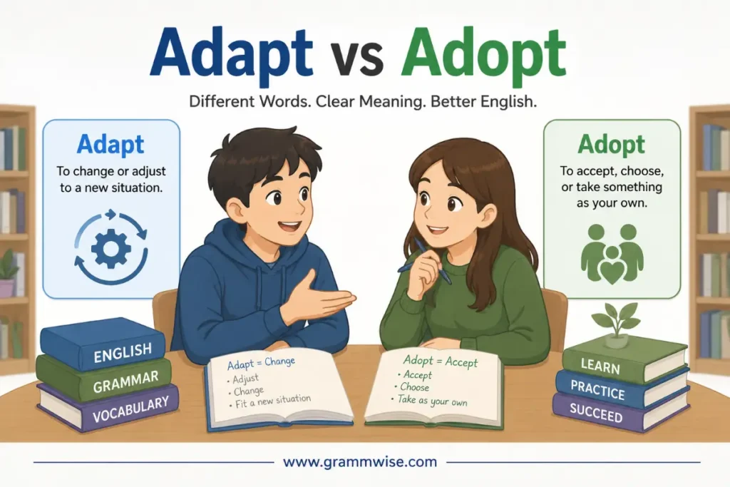 How People Actually Use Adapt vs Adopt in Daily English
