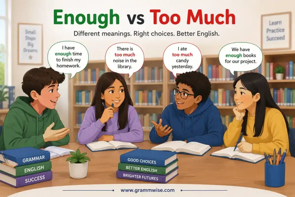 How People Actually Use "Enough vs Too Much" in Daily English?