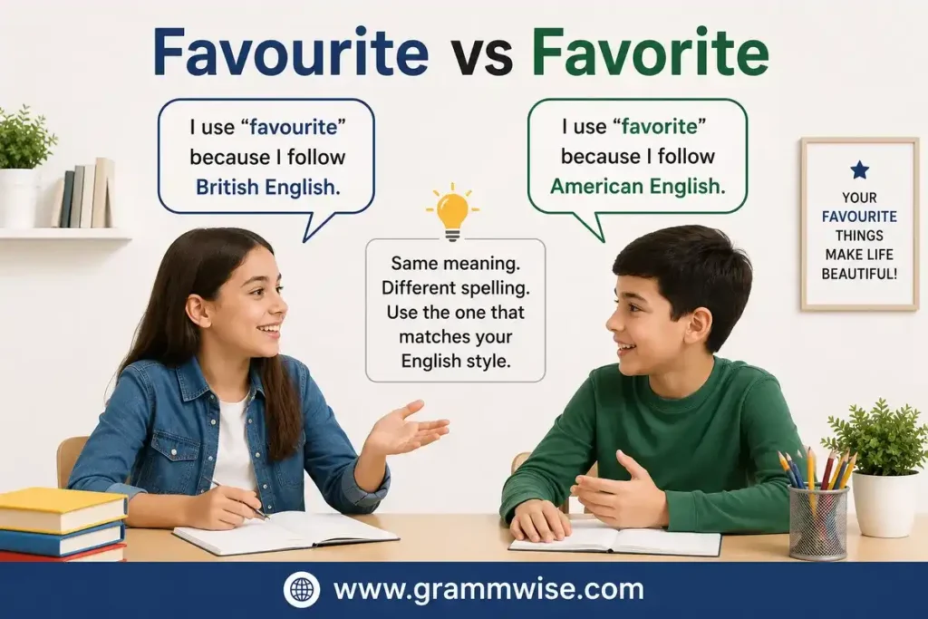 How People Actually Use "Favourite vs Favorite" in Daily English