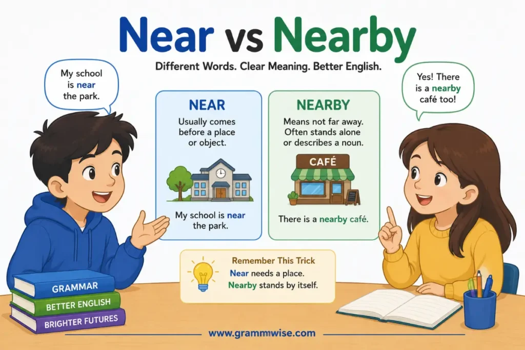 How People Actually Use Near and Nearby in Daily English