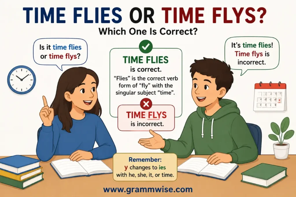 How People Actually Use Time Flies or Time Flys in Daily English