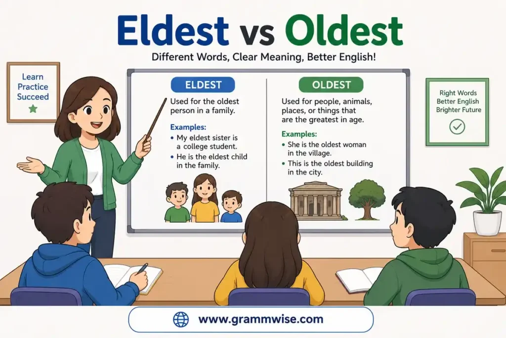 Meaning of "Eldest vs Oldest" in Simple English