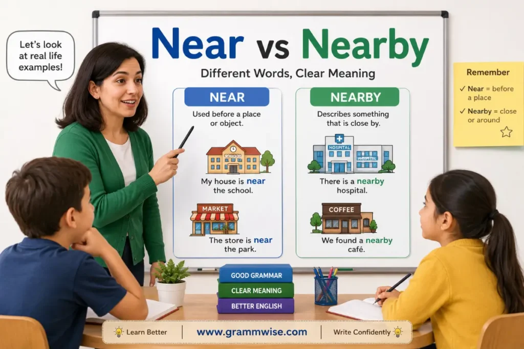 Near vs Nearby: Where Do These Words Come From?