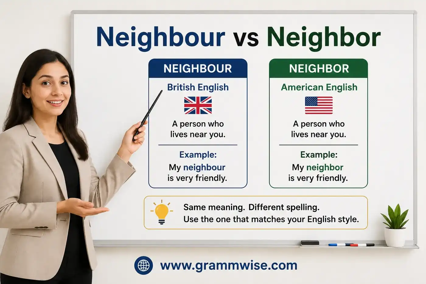 neighbour vs neighbor