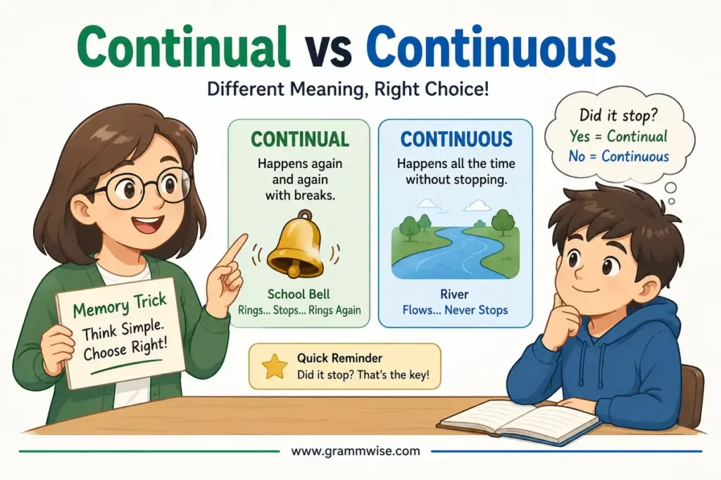 Quick Recap Continual