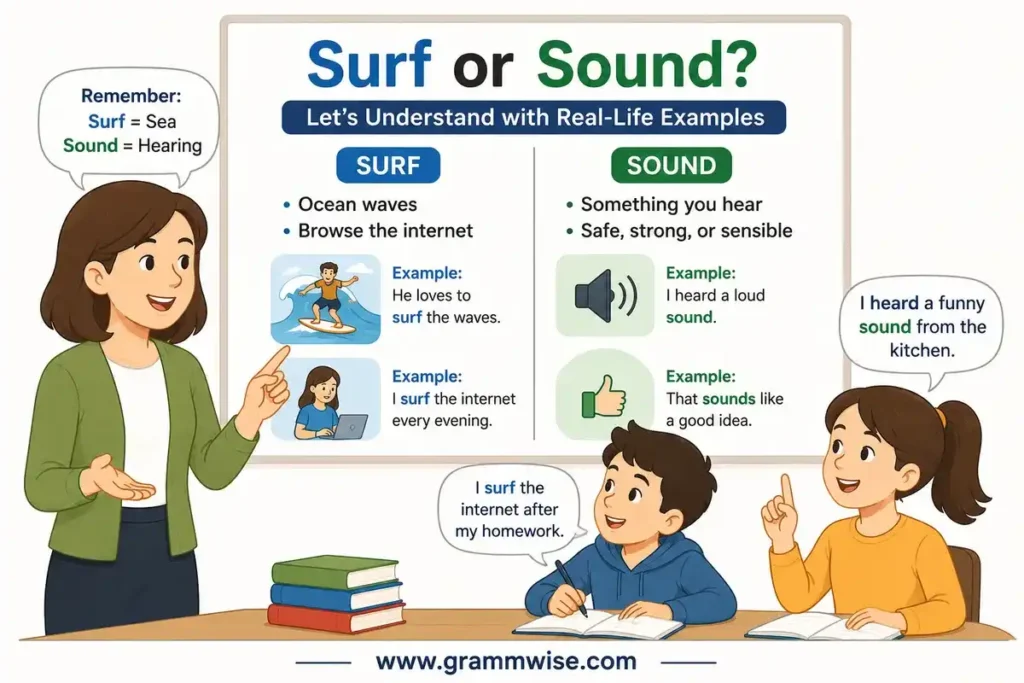 Simple Comparison "Surf or Sound"