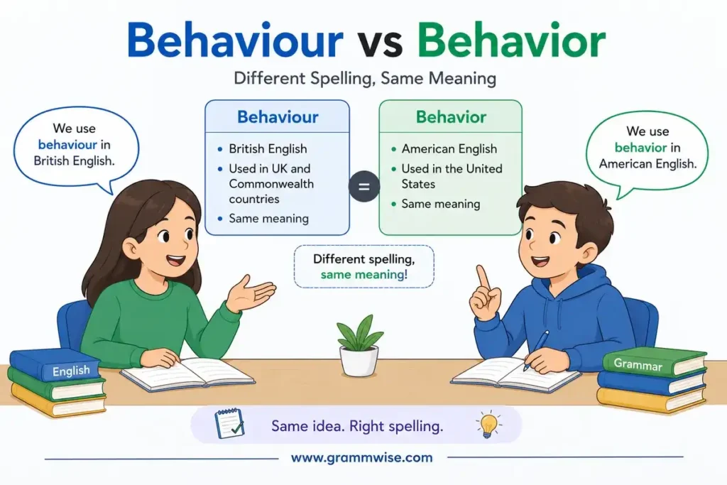 Symbolism of "Behaviour vs Behavior" Explained in Simple Words