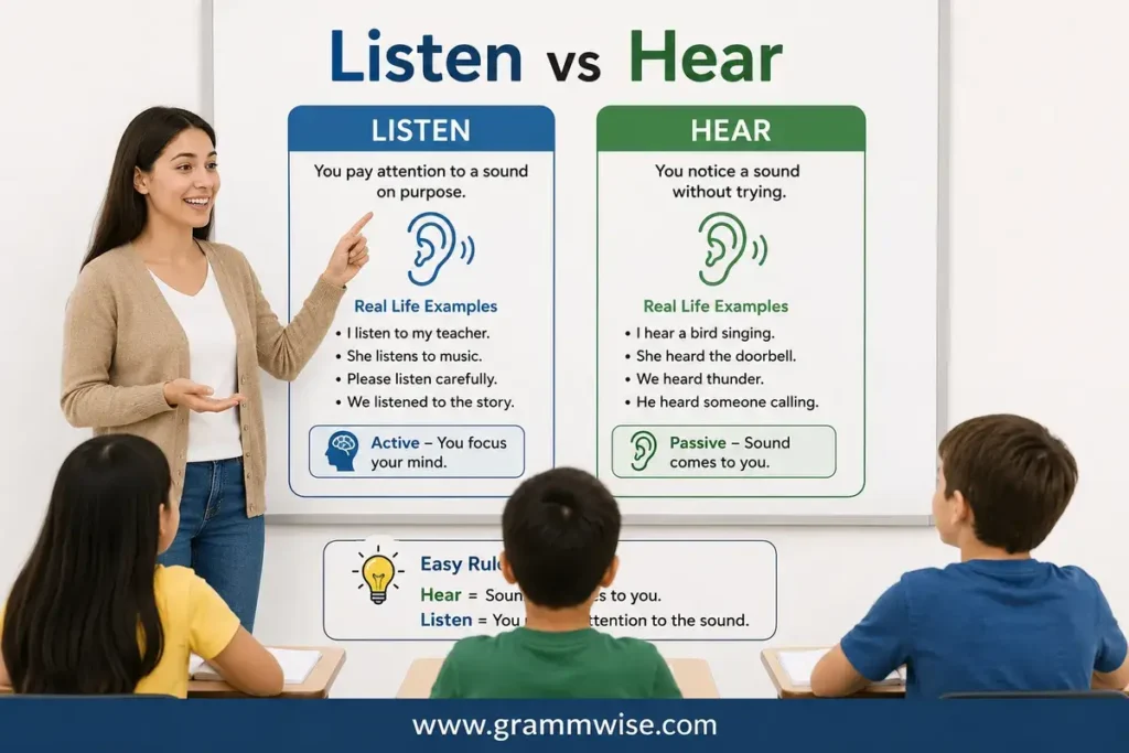 Symbolism of "Listen vs Hear" Explained in Simple Words