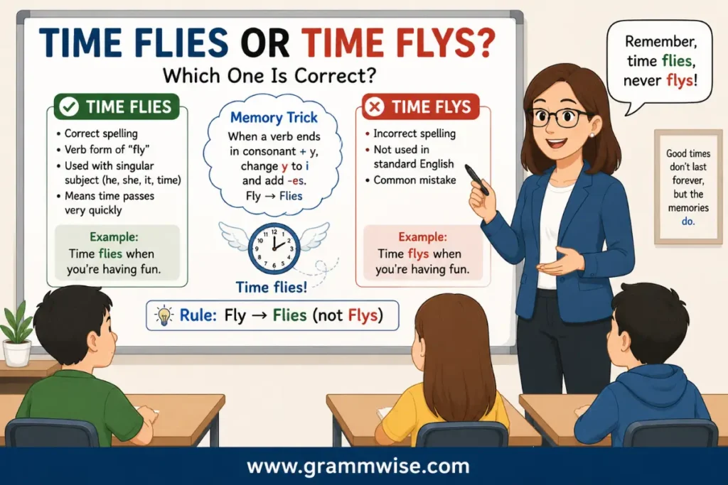 Time Flies or Time Flys: What This Means in Simple English?