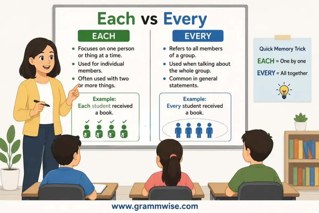What Do Each vs Every Mean in Simple English?