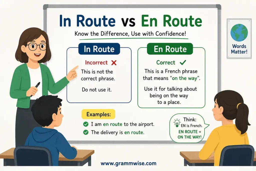 What Does "En Route" Mean in Simple English?