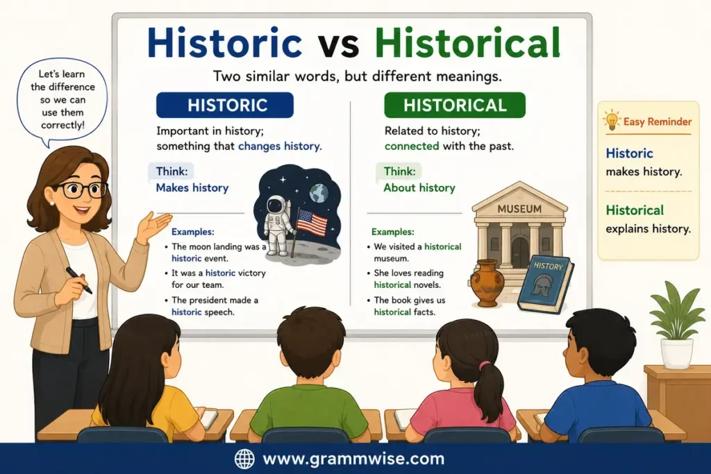 What does "Historic vs Historical" Mean in Simple English?