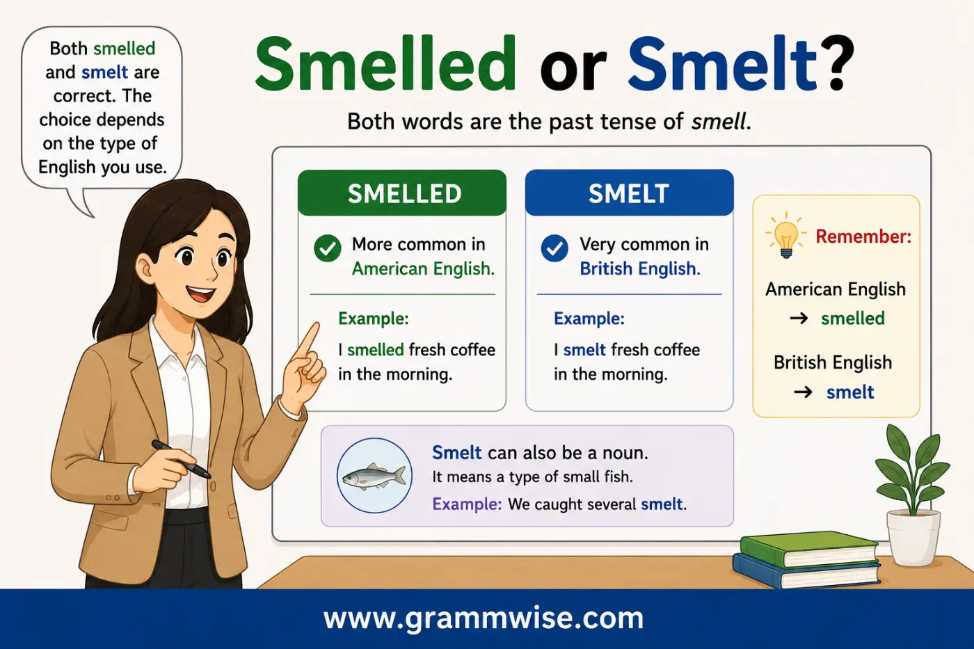 Smelled or Smelt feature