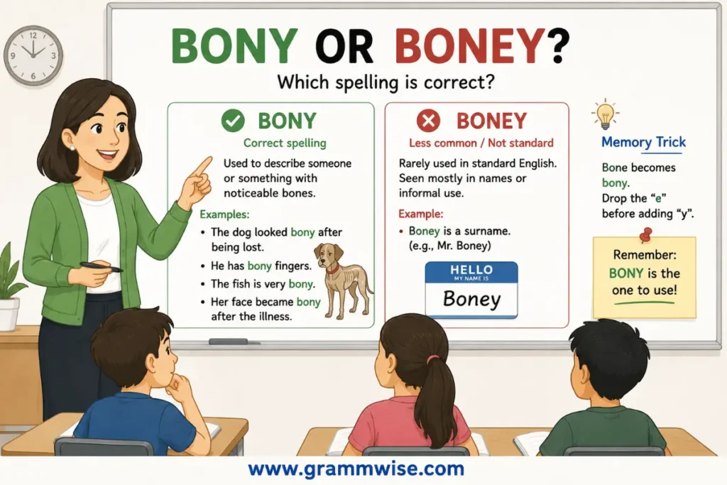What Does Bony or Boney Means in Simple English