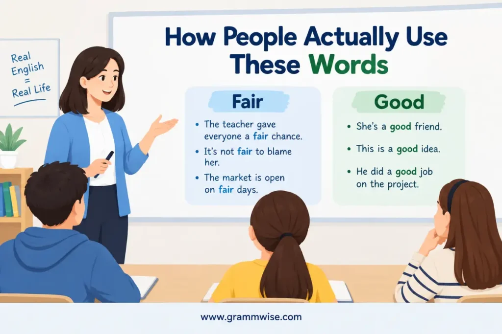 Fair vs Good: How People Actually Use These Words