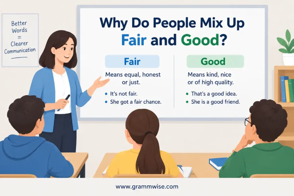 Why Do People Mix Up Fair and Good?