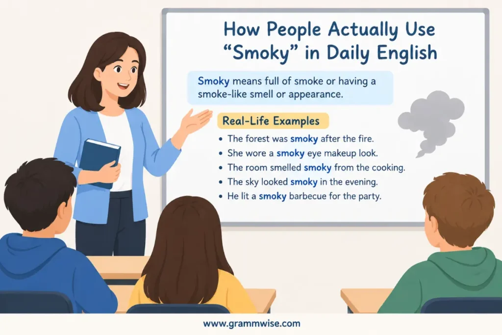 How People Actually Use “Smoky” in Daily English?